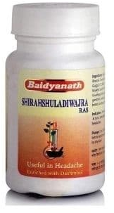 Ширашулади Ваджра Рас (Shirahshuladiwajra Ras), Baidyanath, 40 таблеток  