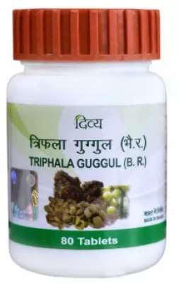 Трифала гуггул (Triphala Guggul), Divya/Patanjali, 40/80 таб.
