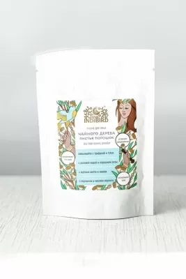 Листья Чайного дерева, маска - порошок для кожи (Tea Tree Leaves powder), Indibird, 50 г