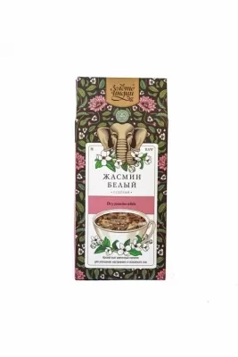 Жасмин белый сушеный, добавка к чаю (Dry Jasmine White), Золото Индии, 50г