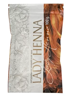 Хна натуральная индийская, LADY HENNA, 100г