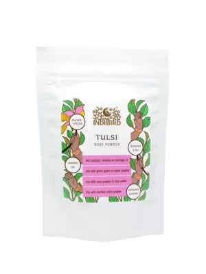 Тулси, порошок для лица и тела (Tulsi Body Powder), Indibird, 50г/1 кг