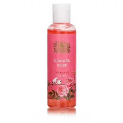 Дамасская роза, гель для умывания, без сульфатов (Damask Rose Face Wash SLS-free), Indibird, 100мл