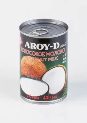 Молоко Кокосовое "Aroy-D" 70% ж/б (жирность-17-19%), Aroy-D, 400мл