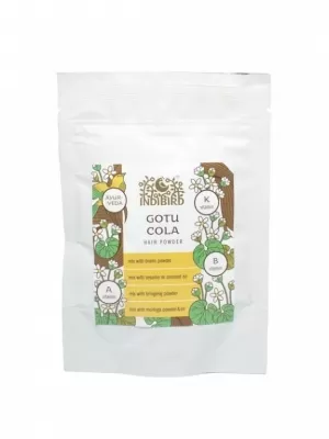 Готу Кола, маска - порошок для волос (Gotu Cola Powder), Indibird, 50 г