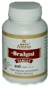 Брахми (Brahmi tab), Baps Amrut, 75г, 125 таб