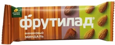 -15% Фрутилад батончик Финиковый с миндалем, Фруктовая энергия, 42г (срок 22/07/24)