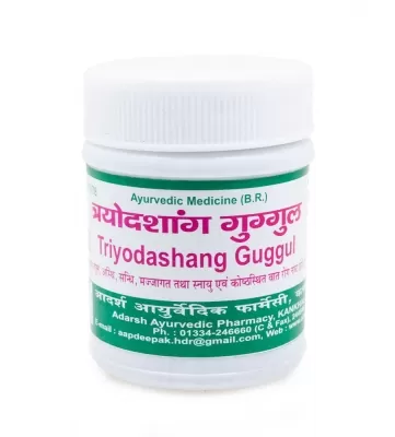 Трайодашанг Гуггул (Triyodashang guggul), Adarsh, таблетки, 40 г