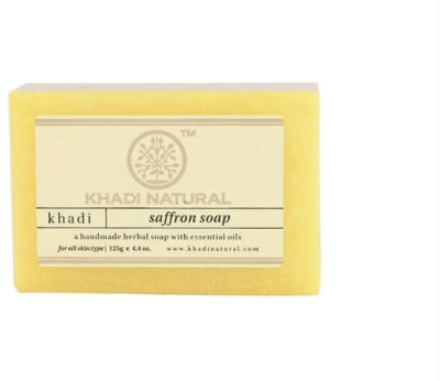 Мыло натуральное глицериновое Шафран (Saffron Soap) Khadi, 125г
