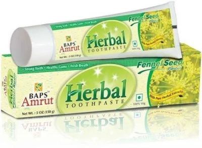 Зубная паста с Фенхелем (Herbal Toothpaste Fennel Seed Flavour) Baps Amrut, 150г