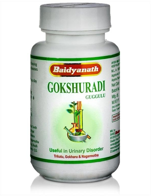 Гокшуради гуггул (Gokshuradi guggulu) Baidyanath, 80 таб.