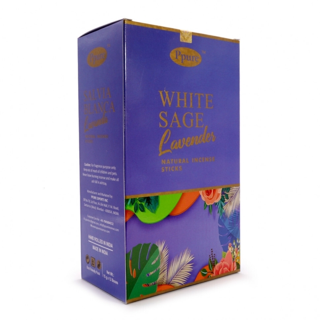 Благовония Белый Шалфей-Лаванда (NS White Sage Lavender) PPURE, 15 г