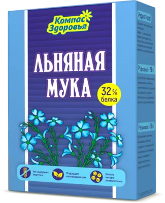 Мука Льняная, Компас Здоровья, 300 г