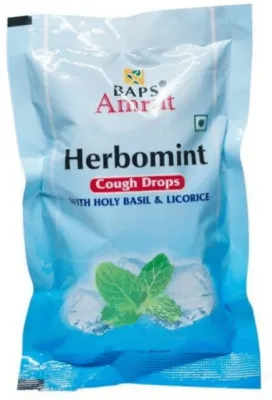 Леденцы от кашля Тулси и Солодка (Herbomint), Baps Amrut, 20 шт  