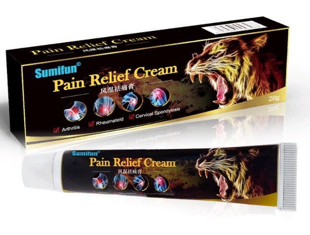 Черный тигр (Pain Relief  cream Sumifun) обезболивающий бальзам для суставов и мышц, 20 г