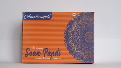 Индийские сладости Соан Папди с апельсином  (Soan Papdi Orange), Золото Индии, 250 г