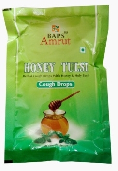 Леденцы от кашля Мед и Тулси  (Honey Tulsi), Baps Amrut, 20 шт