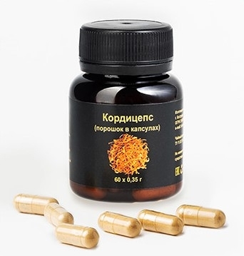 -30% Кордицепс (Cordyceps militaris), гриб, 60 капc. (срок 08/08/2025)
