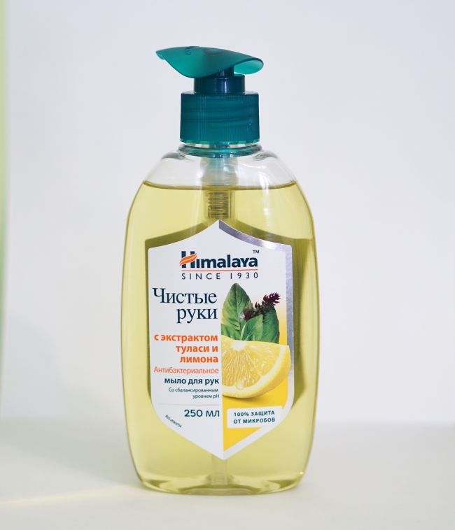Мыло антибактериальное "Чистые Руки" Туласи и Лимон, Himalaya Herbals, 250 мл Мыло антибактериальное "Чистые Руки" Туласи и Лимон, Himalaya Herbals, 250 мл