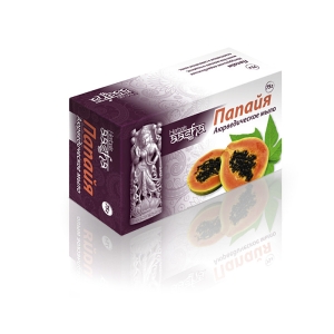 Мыло аюрведическое Папайя, Aasha Herbals, 75г Мыло аюрведическое Папайя, Aasha Herbals, 75г
