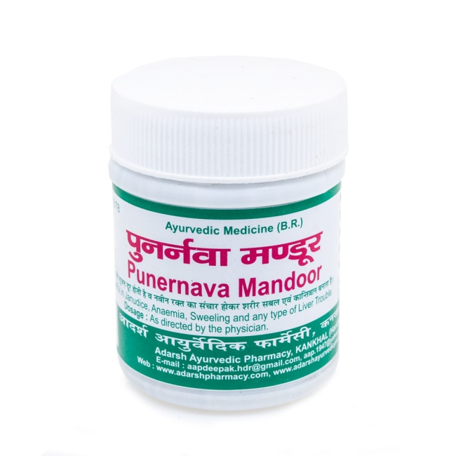 Пунарнава Мандур (Punernava mandoor), Adarsh, таблетки, 40 г
