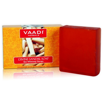 Мыло Божественное с сандалом и куркумой (Divine Sandal Soap) Vaadi Herbals, 75 г