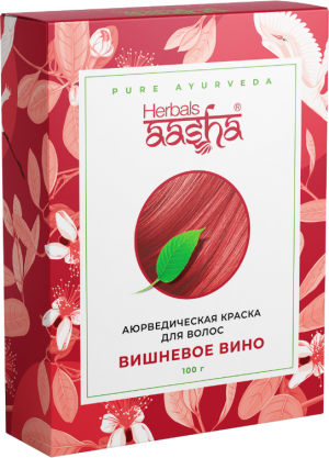 Краска для волос аюрведическая Вишневое вино Aasha Herbals, 100г Краска для волос аюрведическая Вишневое вино Aasha Herbals, 100г