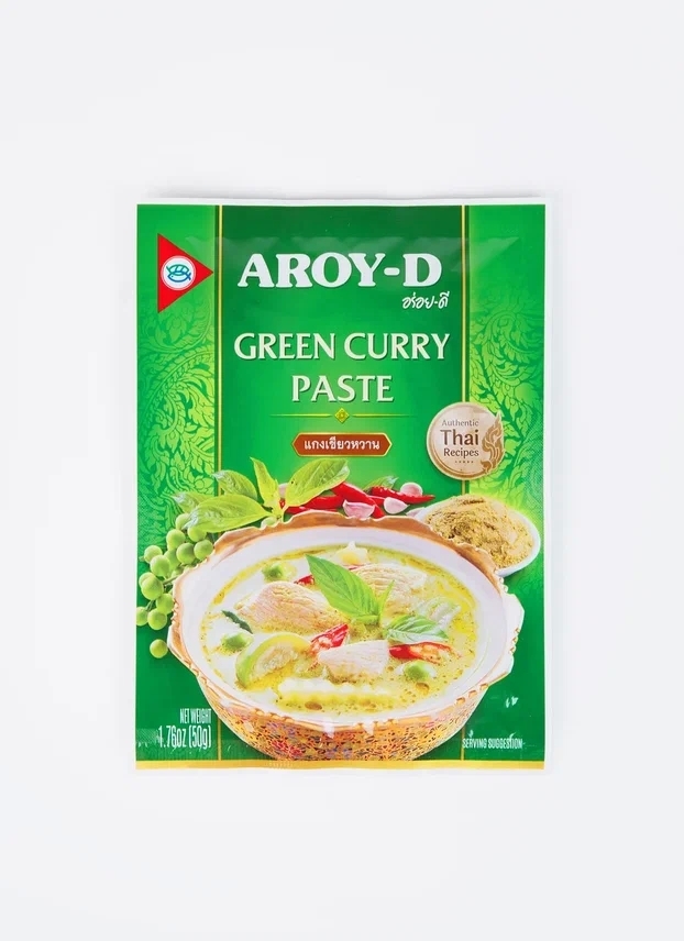 Паста Карри зеленая, Aroy-D, 50г/400г Паста Карри зеленая, Aroy-D, 50г/400г