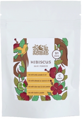 Гибискус, порошок для волос (Hibiscus Powder), Indibird, 40г
