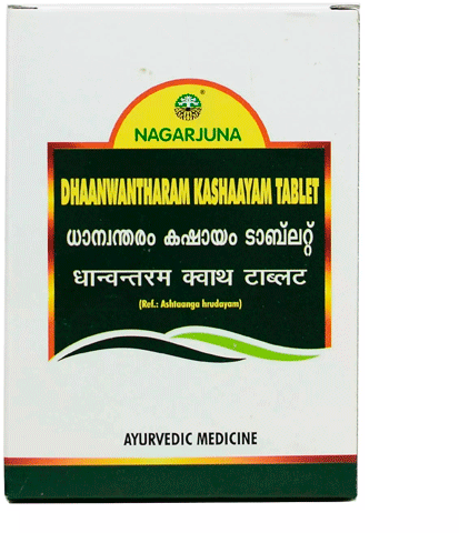 Дханвантхарам Кашаям (Dhaanwantharam Kashaayam), Nagarjuna, 100 таб. Дханвантхарам Кашаям (Dhaanwantharam Kashaayam), Nagarjuna, 100 таб.