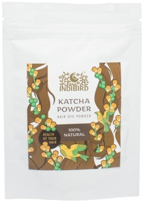 -30% Акация Катеху, порошок для волос (Katcha Hair Powder), Indibird, 50г (срок 15/08/2025