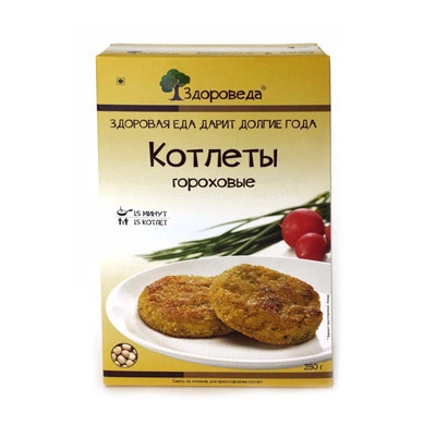 Котлеты гороховые, Здороведа, 280 г Котлеты гороховые, Здороведа, 280 г