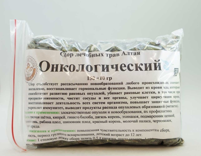 Онкологический, сбор лечебных трав, Славные Tравы Алтая, 150г ± 10г 