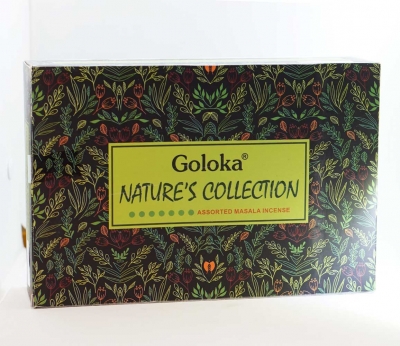 Благовония Коллекция природы набор 12 шт по 15 г (Nature's collection) Goloka, блок 12шт по 15г