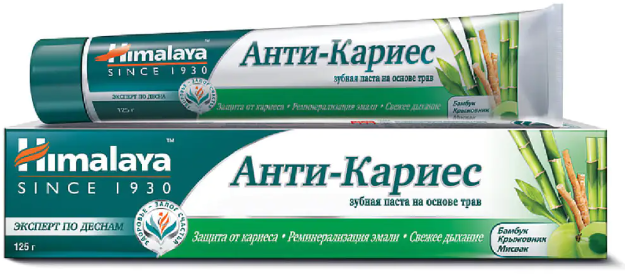 Зубная паста Анти-Кариес (Anti-Caries), Himalaya Herbals, 125г Зубная паста Анти-Кариес (Anti-Caries), Himalaya Herbals, 125г