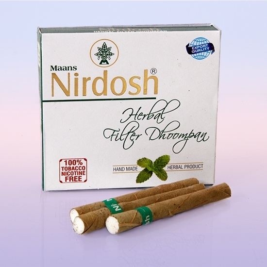 Сигареты без табака с фильтром, Нирдош (Nirdosh), 20 шт, 30г
