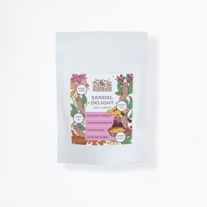 Сандаловое Наслаждение, порошок для тела  (Sandal Delight Body Powder), Indibird, 50г/100г/1 кг