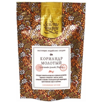 -20% Кориандр молотый (Coriander Powder) Золото Индии, 30г (срок 15/08/2025)