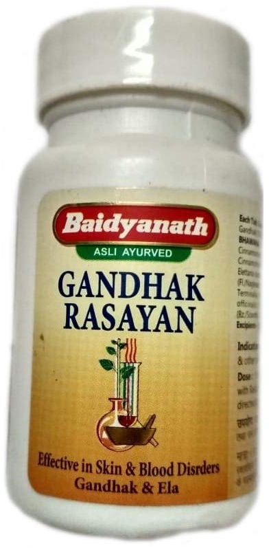 Гандхак Расаян (Gandhak Rasayan) Baidyanath, 40таб. Гандхак Расаян (Gandhak Rasayan) Baidyanath, 40таб.