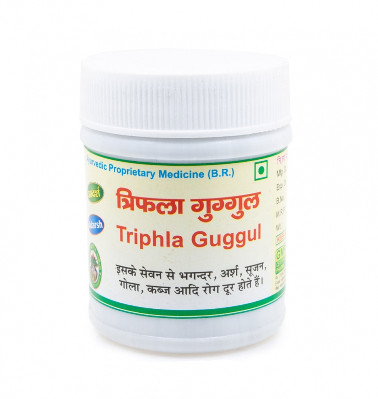 Трифала Гуггул (Triphla Guggul) Adarsh, таблетки, 40г - Москва и регионы РФ