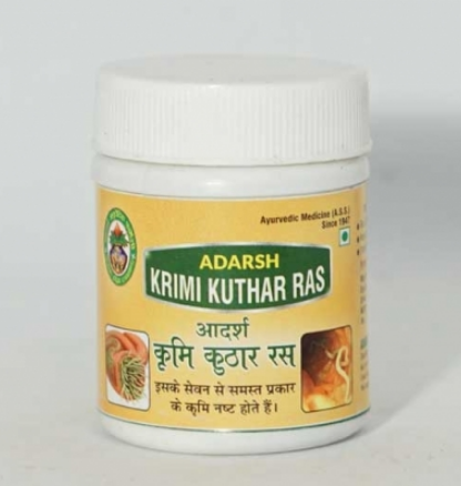 Кримикутхар Рас (Krimi Kuthar Ras) Adarsh, таблетки, 40 г Кримикутхар Рас (Krimi Kuthar Ras) Adarsh, таблетки, 40 г