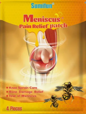  Менискус (Meniscus Pain Relief Patch Sumifun) пластырь для облегчения боли в коленях при травмах мениска, 4 шт