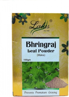 Травяная маска для волос Брингарадж (Bhringraj Leaf Powder), Lalas, 100г