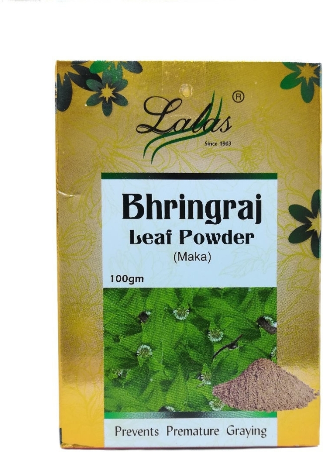 Травяная маска для волос Брингарадж (Bhringraj Leaf Powder), Lalas, 100г