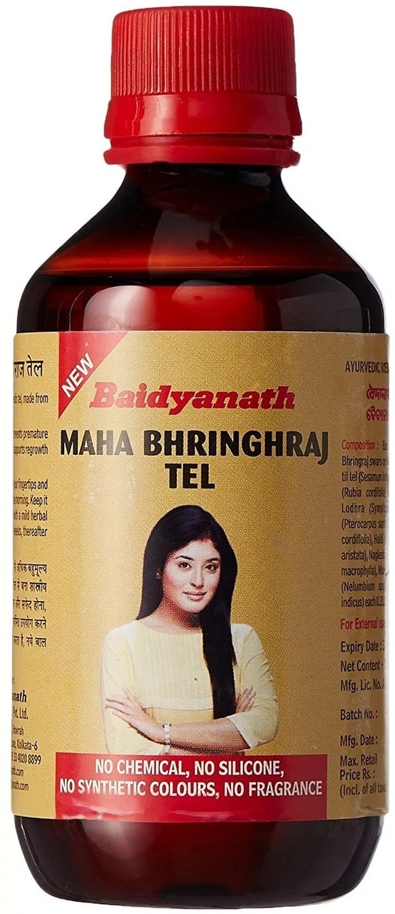Махабрингарадж масло (Mahabhringraj Tel) Baidyanath, 50мл/100 мл