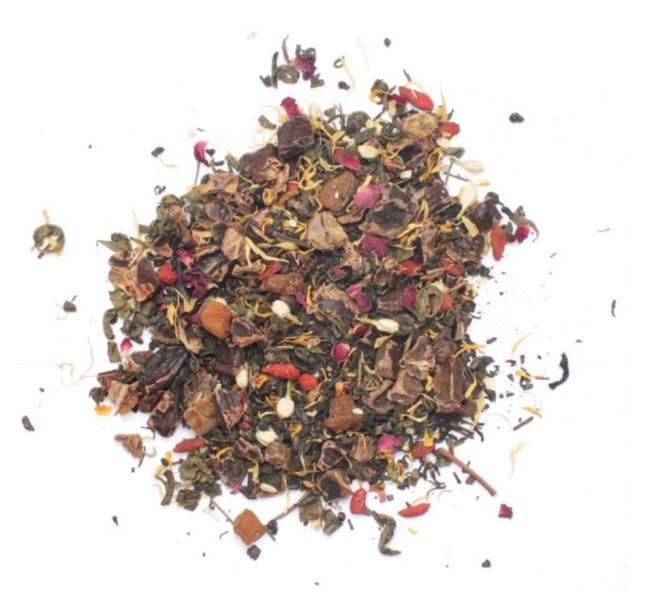 Зеленый чай с манго, годжи и кэробом (Green Tea) Royal Forest, 75 г 