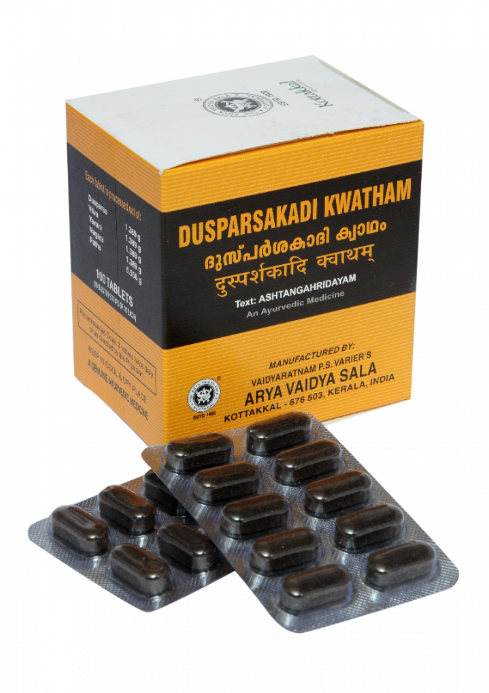 Дуспарсакади Кватхам (Dusparsakadi Kwatham), Kottakkal, 10 таб / 100 таб Дуспарсакади Кватхам (Dusparsakadi Kwatham), Kottakkal, 10 таб / 100 таб