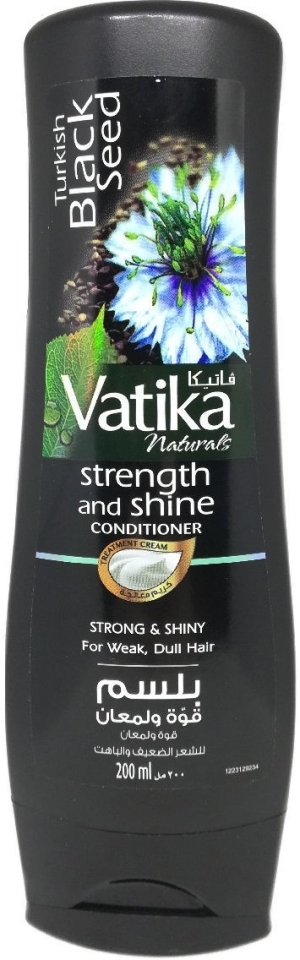 Кондиционер Сила и Блеск для слабых и тусклых волос (Black Seed), Dabur Vatika, 200 мл