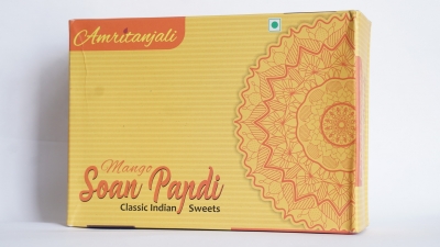 Индийские сладости Соан Папди Манго (Soan Papdi Mango), Золото Индии, 250 г 