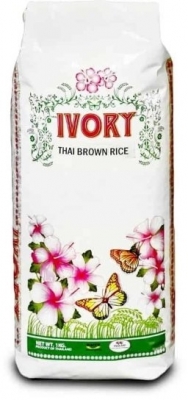Рис тайский коричневый (Айвори) Ivory, Golden Grain Enterprose, 1 кг